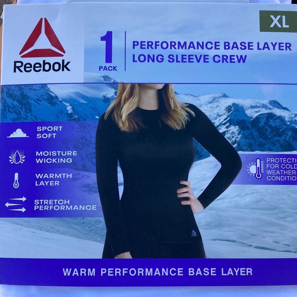 Long sleeve performance base layer long sleeve top in pure white.
